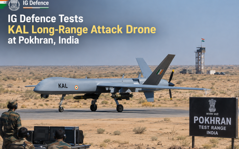 IG Defence Tests KAL Long-Range Attack Drone at Pokhran IG Defence Tests KAL Long-Range Attack Drone at Pokhran
