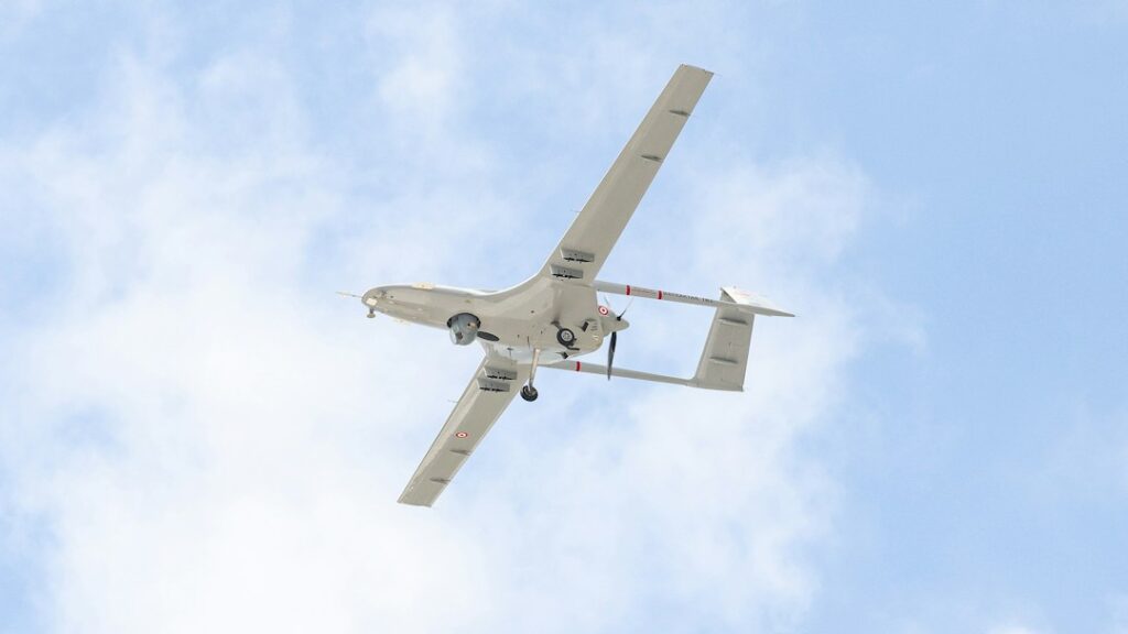 CCPA Fines Xboom ₹10 Lakh Over Anti-Drone Jammer Listings Military UAV flying in the sky, representative image for drone and counter-drone technology