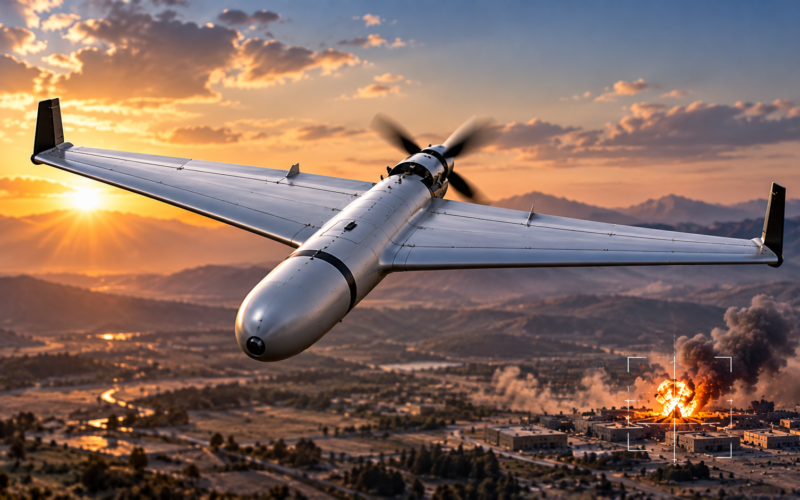 The Rise of the Kamikaze Drone: A Beginner’s Guide to Modern Warfare Generic delta-wing unmanned aircraft illustrating modern one-way attack drone technology.