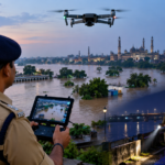 Lucknow Police Deploy Drone for Flood Monitoring and Night Patrol