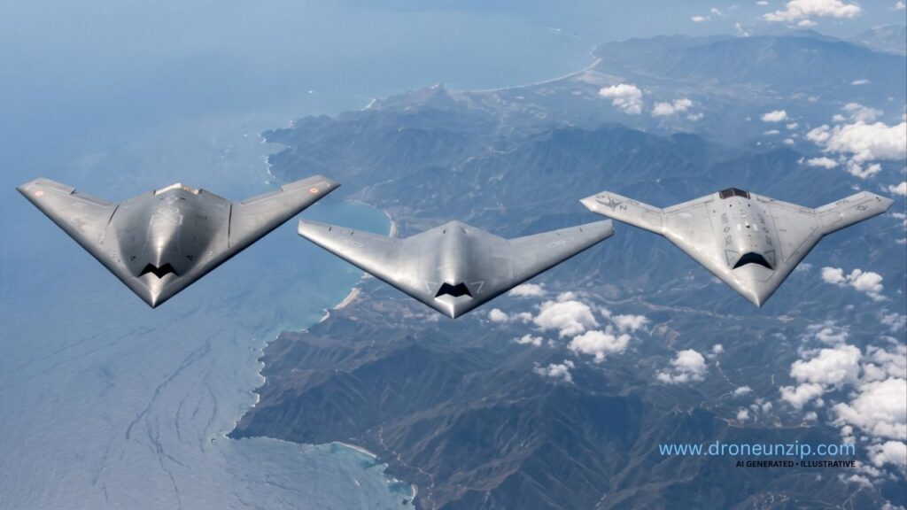 Ghatak UCAV vs GJ-11 vs X-47B: How the Three Flying Wings Compare