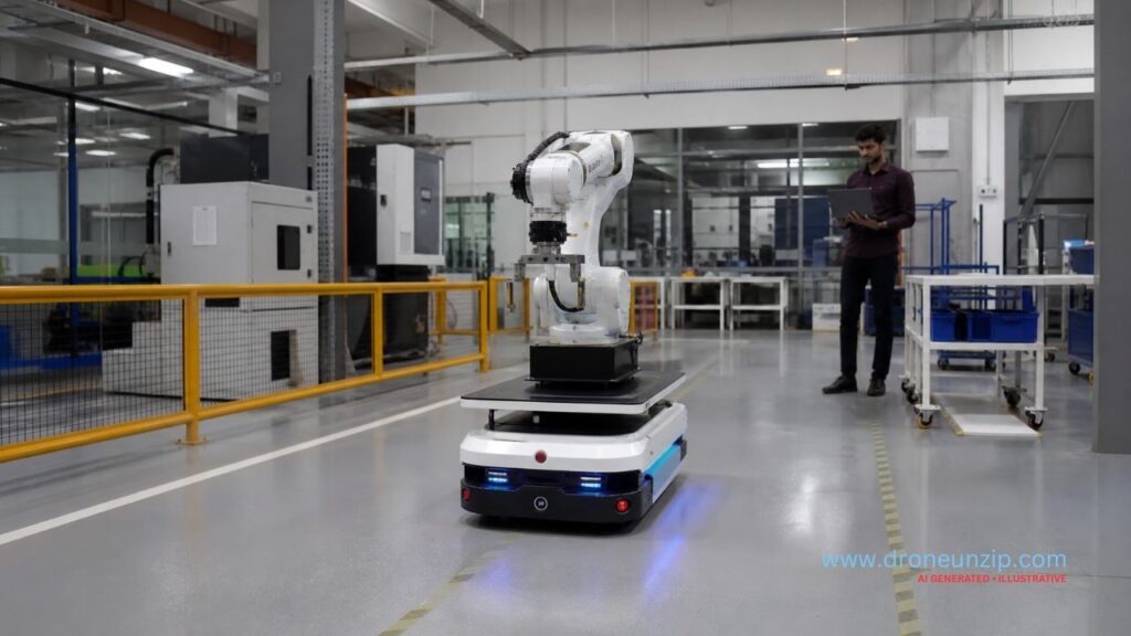 Home IIIT Hyderabad and Ati Robotics Demonstrate Factory Robot Navigation Without LiDAR Maps