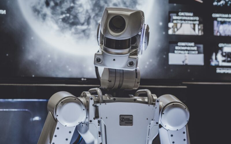 Hesai Launches Kosmo Spatial-Intelligence Platform to Address Robot Training Data Gap Illustrative image of a humanoid robot, not a photograph of Hesai's Kosmo spatial camera.