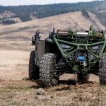 Overland AI IBEX autonomous ground vehicle at the company's proving grounds