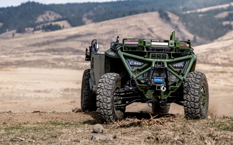 Overland AI Unveils IBEX Autonomous Ground Vehicle for Frontline Support Overland AI IBEX autonomous ground vehicle at the company's proving grounds