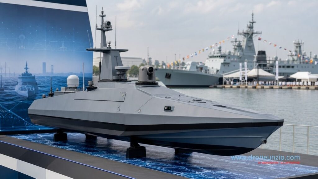 Home Sagar Defence Showcases Indigenous Autonomous Marine Surface Vehicle at Swavlamban 2026