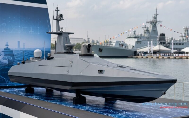 Sagar Defence Showcases Indigenous Autonomous Marine Surface Vehicle at Swavlamban 2026 Sagar Defence Showcases Indigenous Autonomous Marine Surface Vehicle